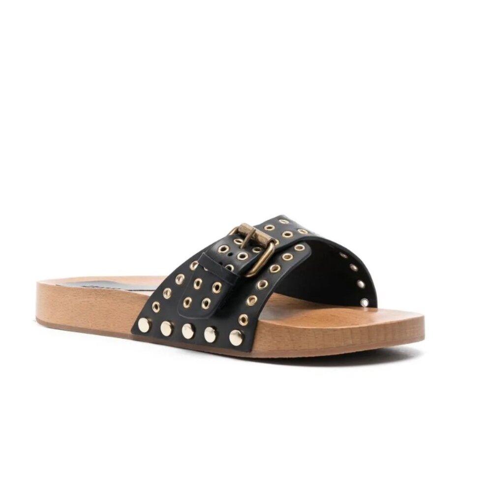 ISABEL MARANT Jaso buckled clogs - Picture 2 of 8